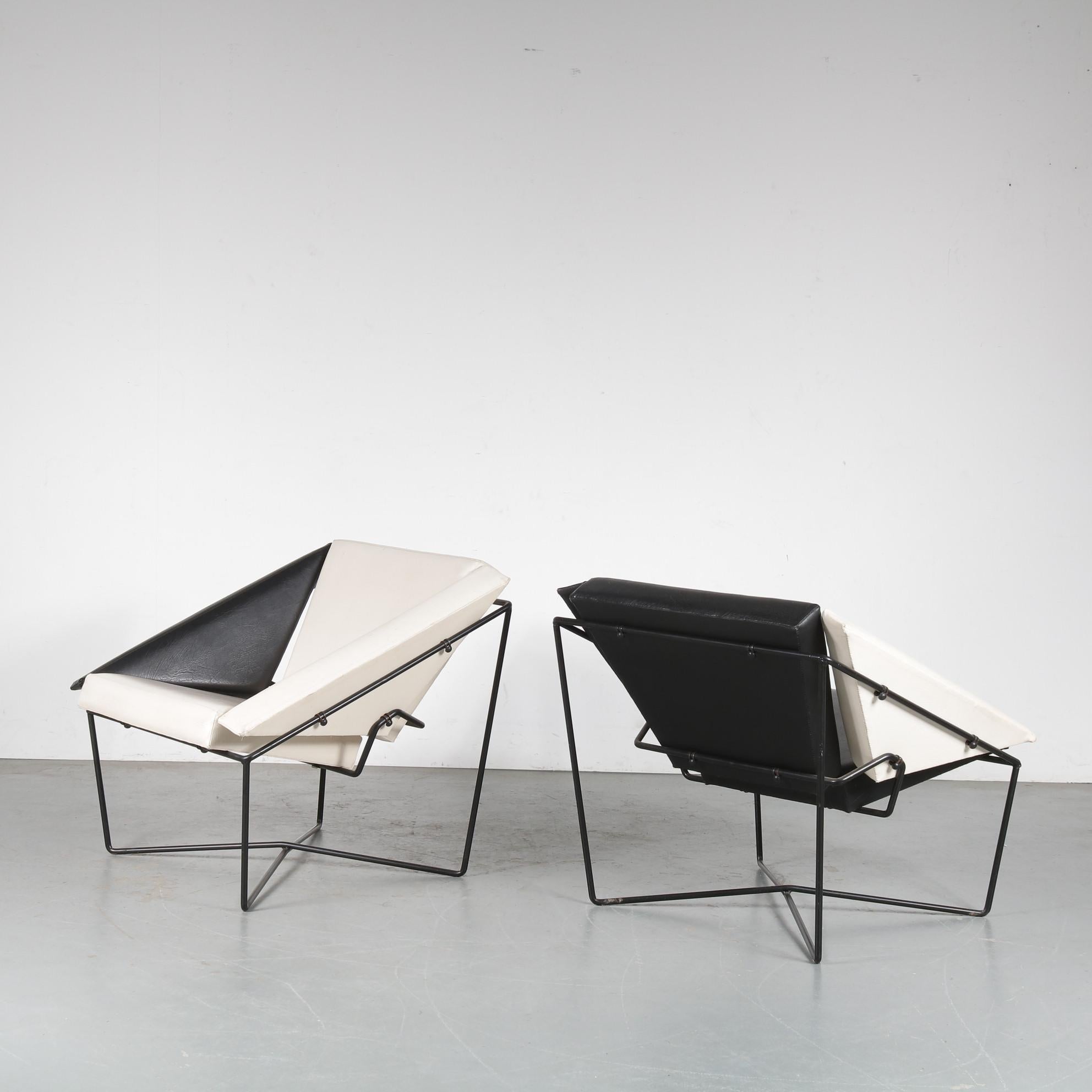 Rob Eckhardt Pair of “Van Speyk” Chairs for Pastoe, Netherlands, 1984 2