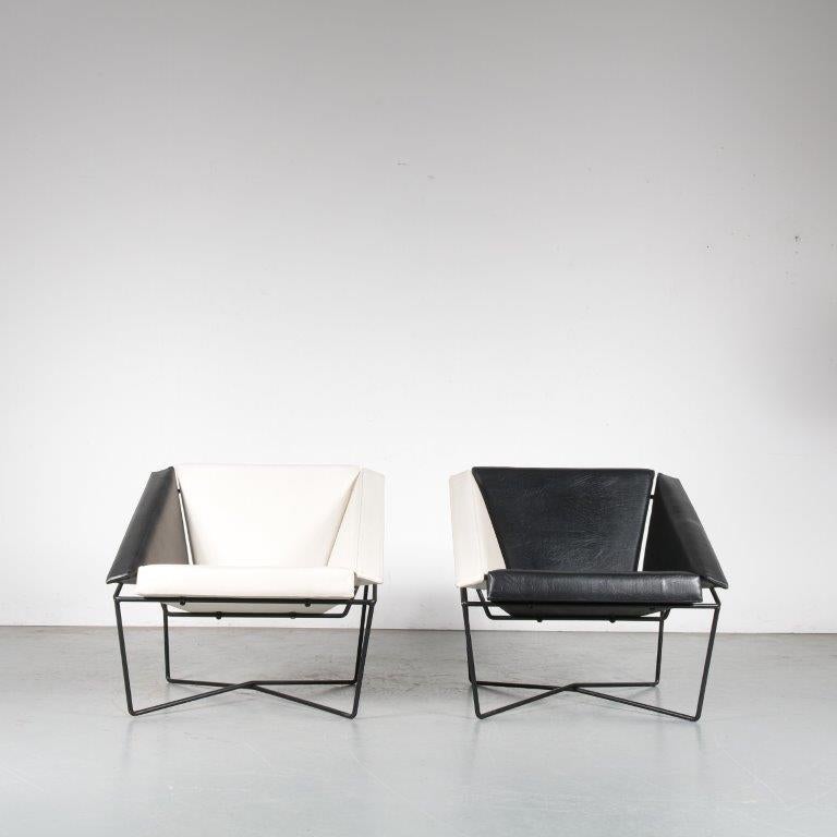 Rob Eckhardt Paire de chaises Van Speyk pour Pastoe, Pays-Bas, 1984 en vente 2