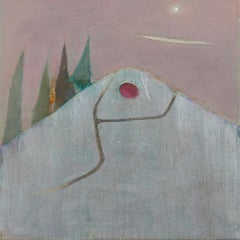 Cemetery Paths - Original Surrealist Moody Abstract Landscape Painting
