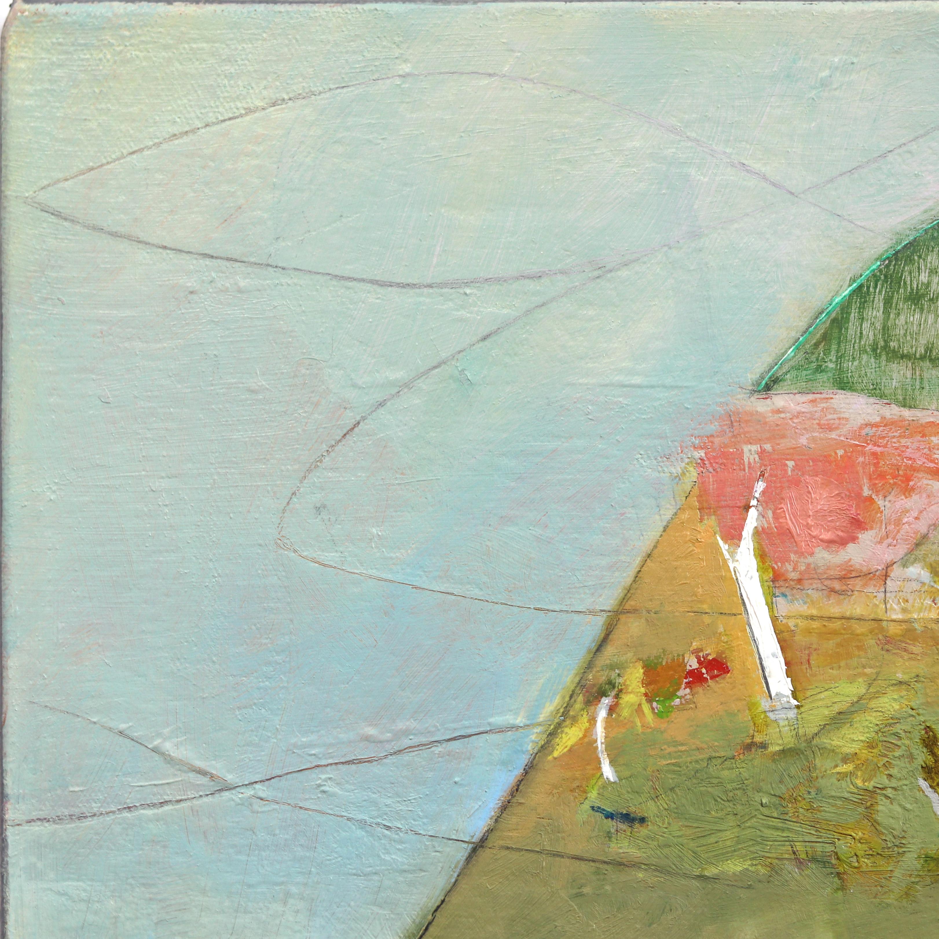 Pale Moon - Original Dream-like Landscape Painting For Sale 4