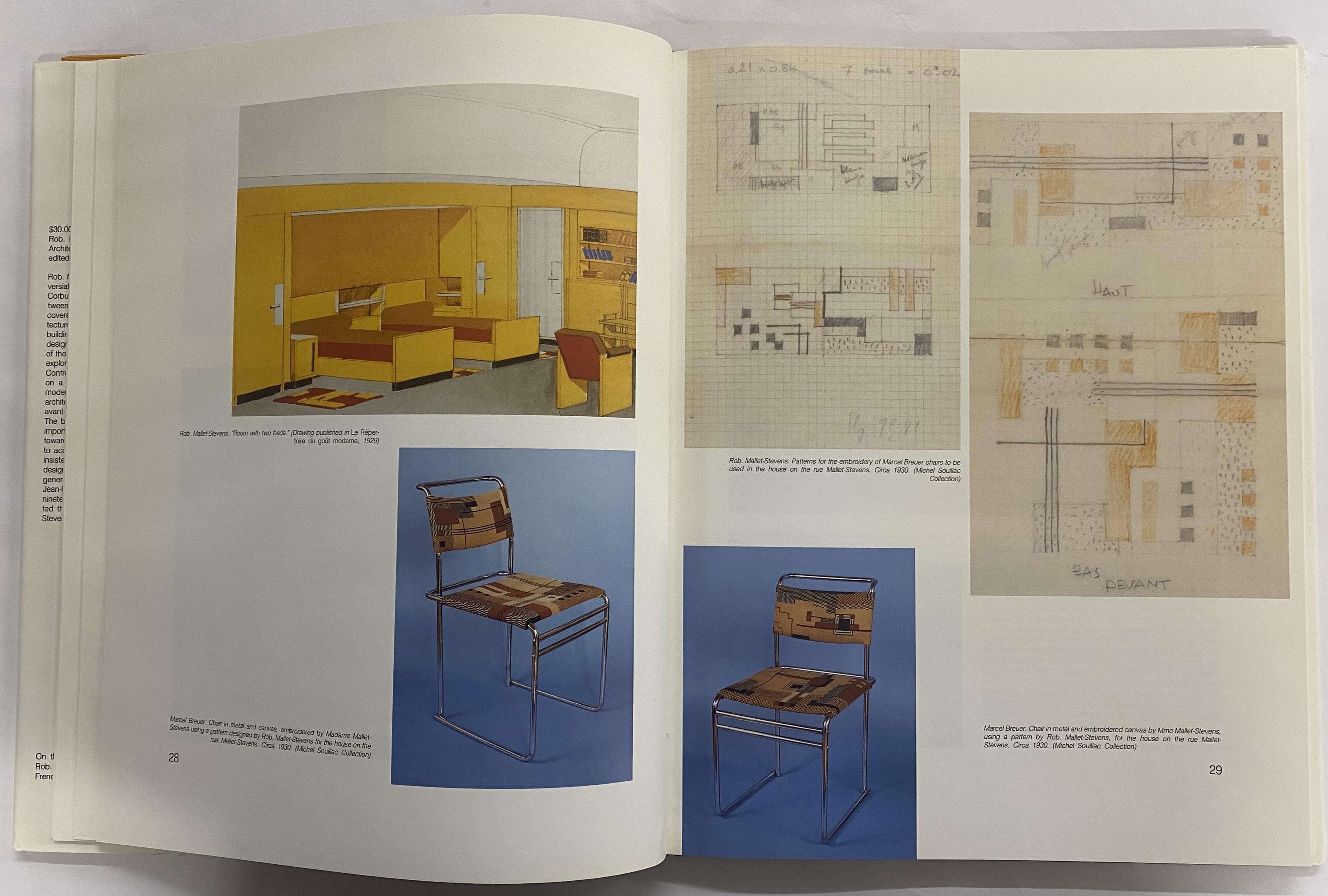 20th Century Rob. Mallet Stevens: Architecture, Furniture, Interior Design (Book)  For Sale