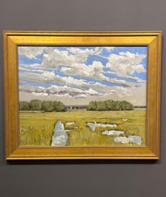 Rob Meyers, "Marsh", 22x28 Adirondack Lake Landscape Oil Painting on Canvas