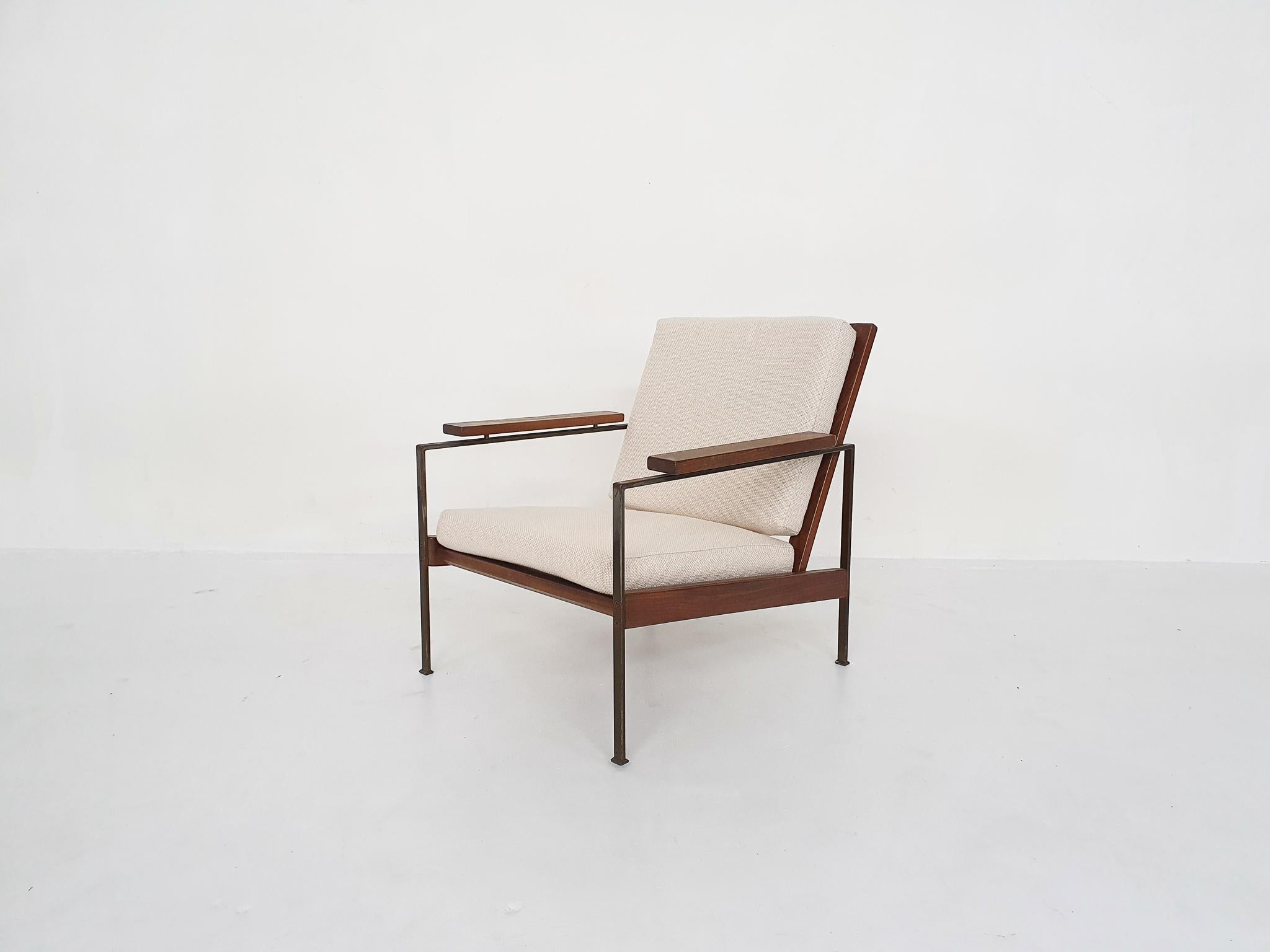 Mid-Century Modern Rob Parry for Gelderland Minimalistic Lounge Chair, the Netherlands, 1960's