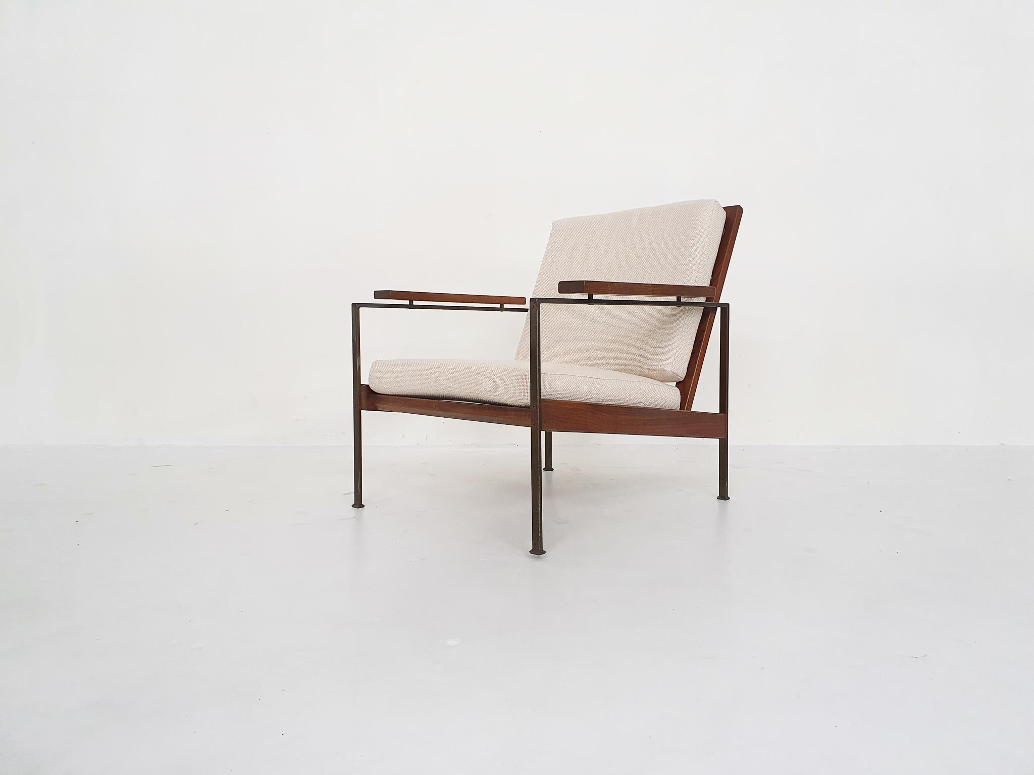 Mid-20th Century Rob Parry for Gelderland Minimalistic Lounge Chair, the Netherlands, 1960's