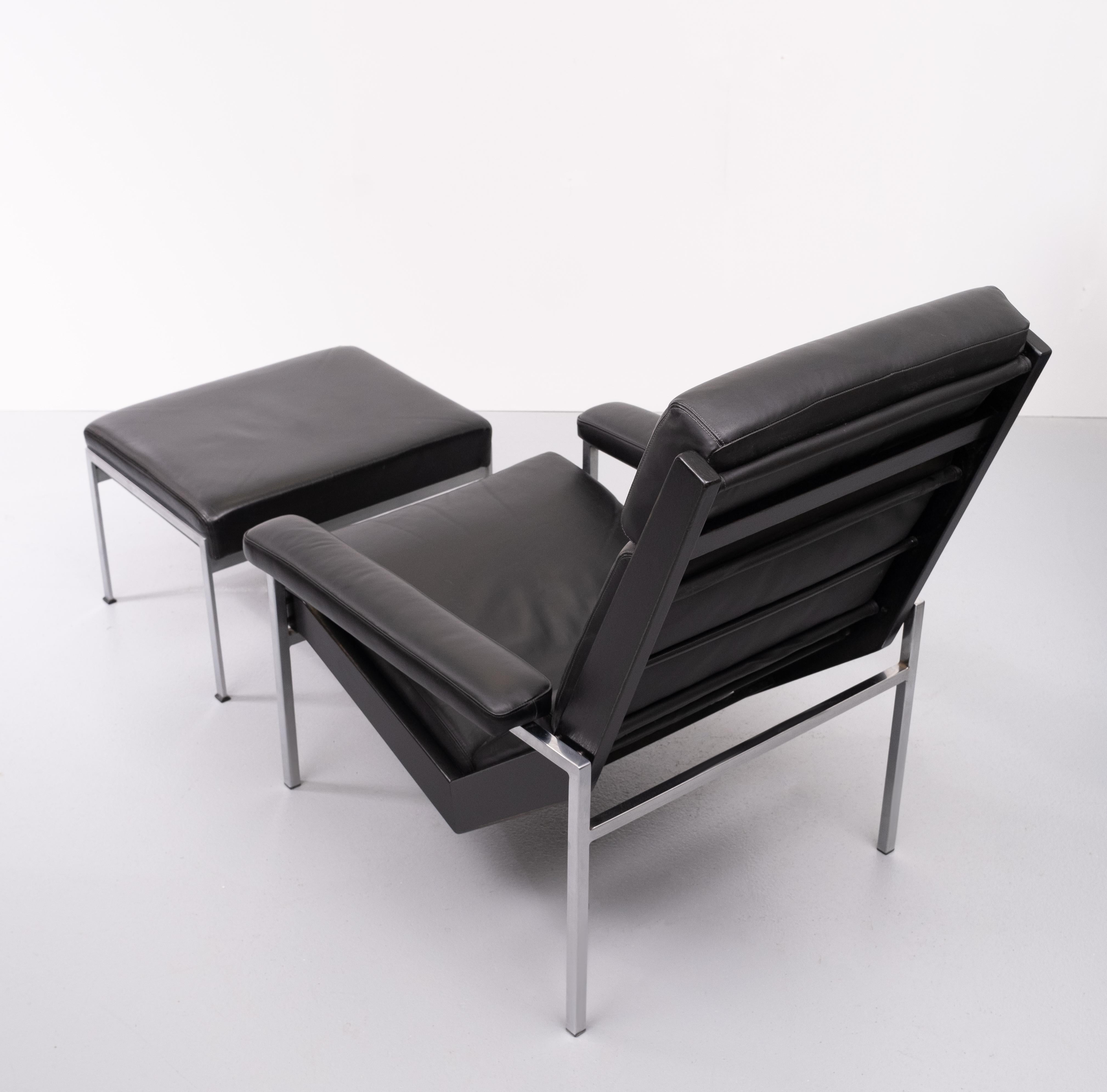 Rob Parry Lotus Lounge Chair and Footstool 1960s 5