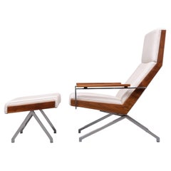 Retro Rob Parry  ''Lotus''  Lounge Chair and Ottoman 