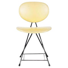 Sedia moderna di metà secolo Rob Parry con struttura in metallo nero, CIRCA 1950