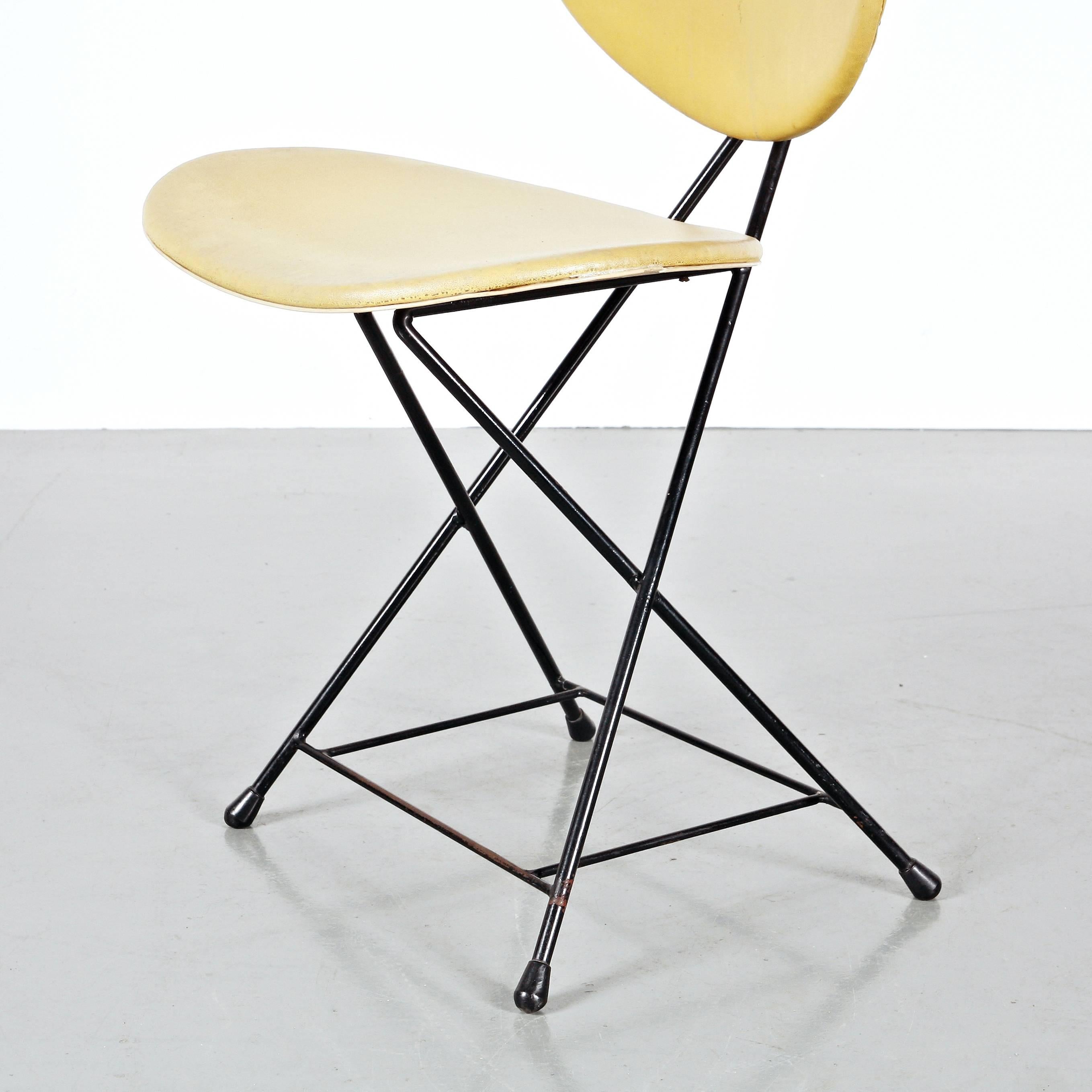 Metal Rob Parry Rare Chair, circa 1950