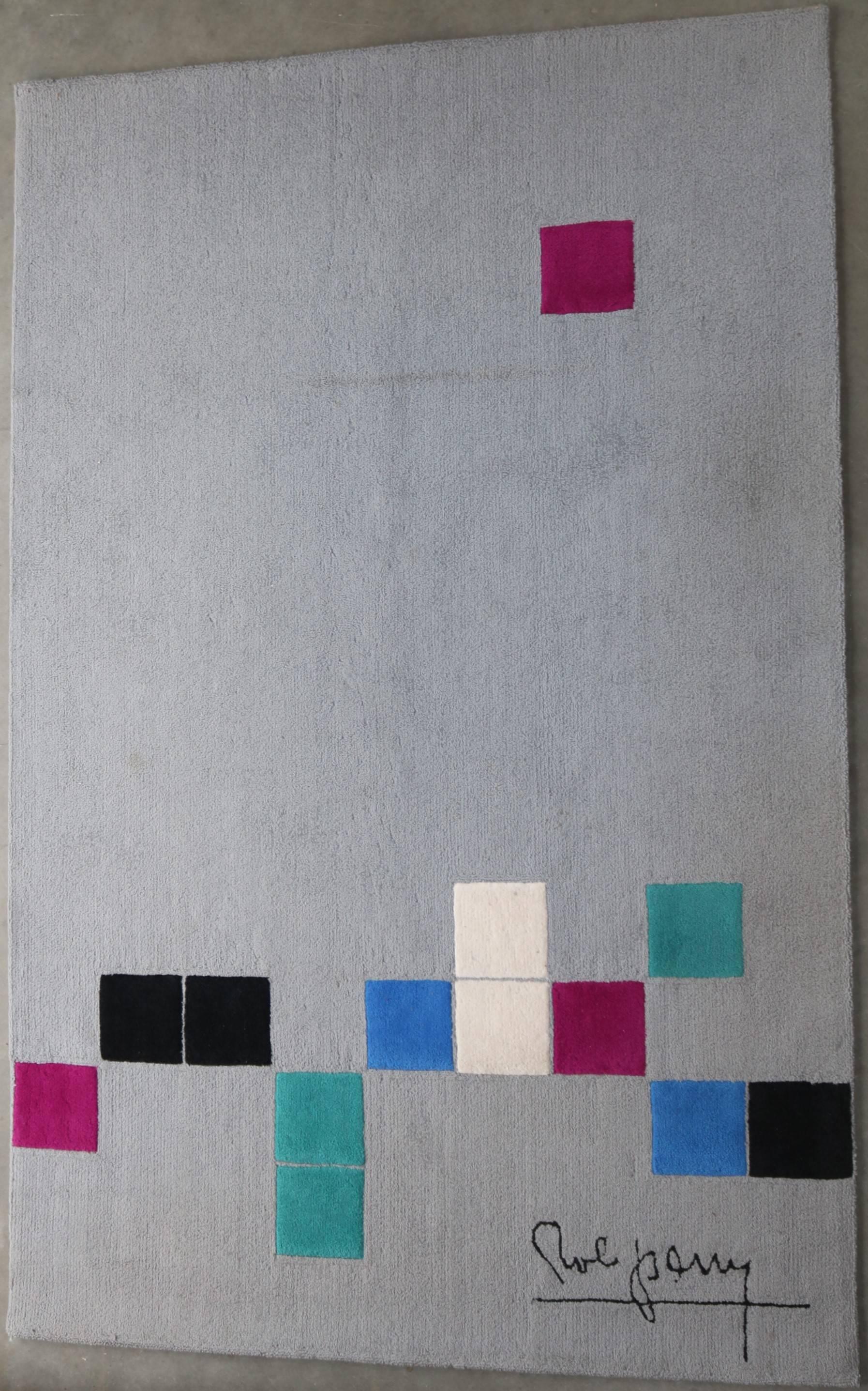 A beautiful Minimalist rug designed by Rob Parry, manufactured by Danish Carpets in The Netherlands, circa 2000. This model is named 
