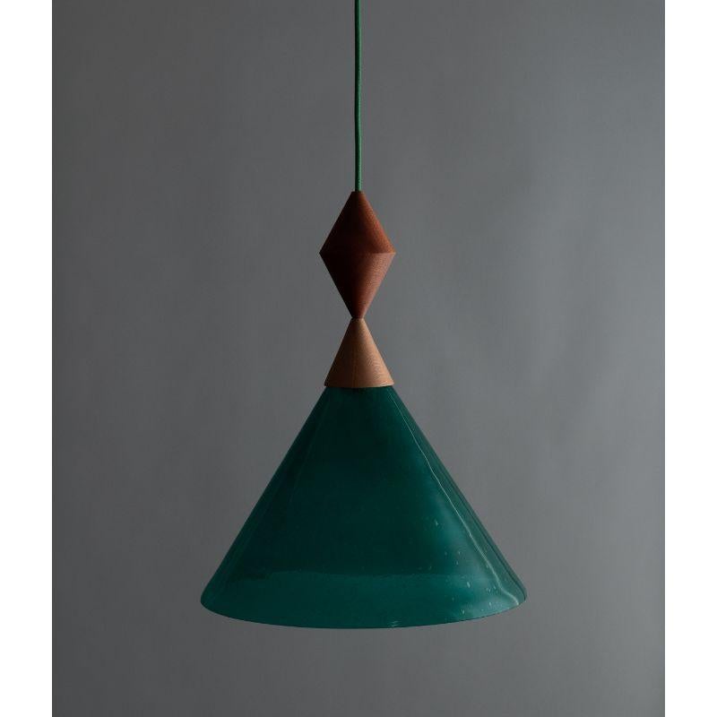 Rob Pendant Light by Lina Rincon
Dimensions: H43 x 25 x 25 cm
Materials: Blown Glass, Brass

All our lamps can be wired according to each country. If sold to the USA it will be wired for the USA for instance.

Colors and dimensions may