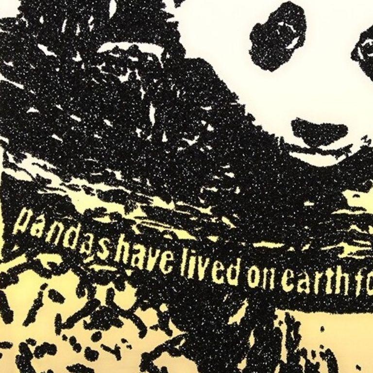 Riesenpandas -- Siebdruck, Tiere, Text Kunst von Rob Pruitt im Angebot 1