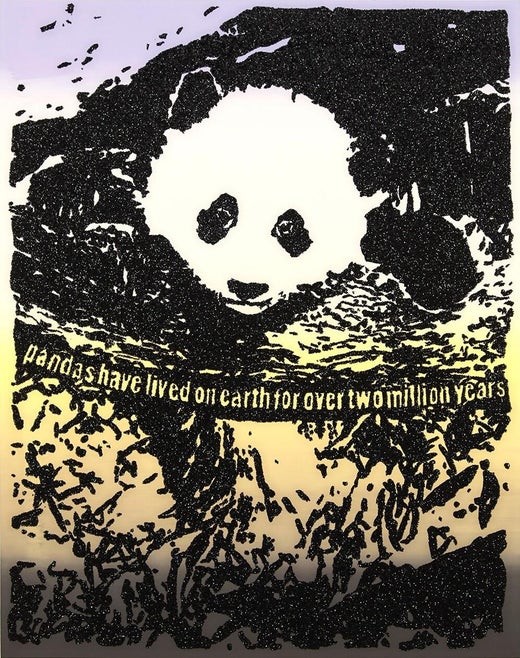 Rob Pruitt Giant Pandas Screen Print Animals Text Art By Rob Pruitt For Sale At 1stdibs