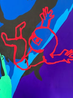 "Infinity Boys" di Rob Smith; dittico incorniciato di 64" x 42", acrilico a guazzo, 2026