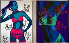 "Infinity Boys" di Rob Smith; dittico incorniciato di 64" x 42", acrilico a guazzo, 2026