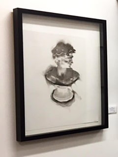 More a Lover than a Fighter II - Rauch auf Papier klassischer und zeitgenössischer Rahmen