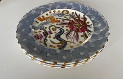 Rob Turner Hand Painted Dessert Side Plates, Set of 4