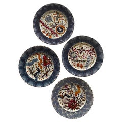 Rob Turner Hand Painted Dessert Side Plates, Set of 4