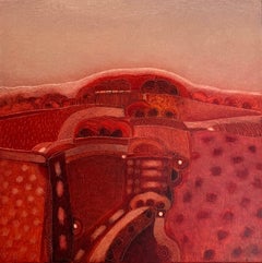 Out Upon the Open Fields: Oil on Canvas Landscape Painting, 2024, Framed