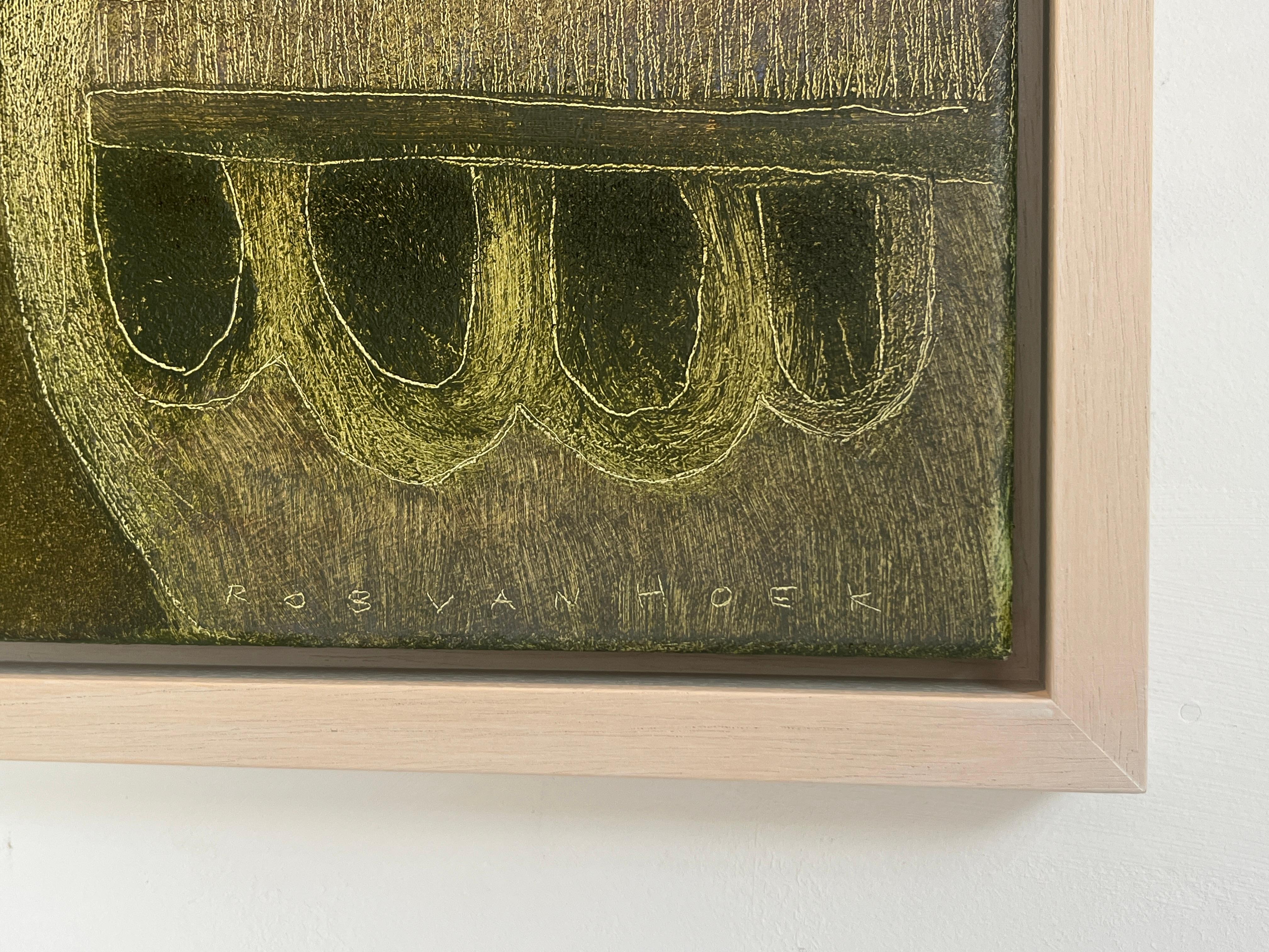 L'artista applica la sottopittura in circa cinque o sei strati, creando una ricca trama di pennellate che aggiunge profondità e atmosfera all'opera. Sebbene questo processo richieda molto tempo, migliora notevolmente la sensazione generale del