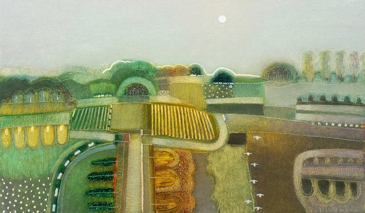 Dove le giornate sono più lunghe - Mixed Media Art di Rob Van Hoek