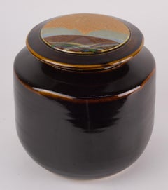 Rob Wiedmaier Covered Vessel Jar Organic Landscape Large
