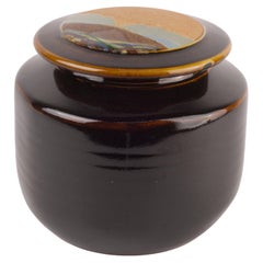 Rob Wiedmaier Covered Vessel Jar Organic Landscape Small