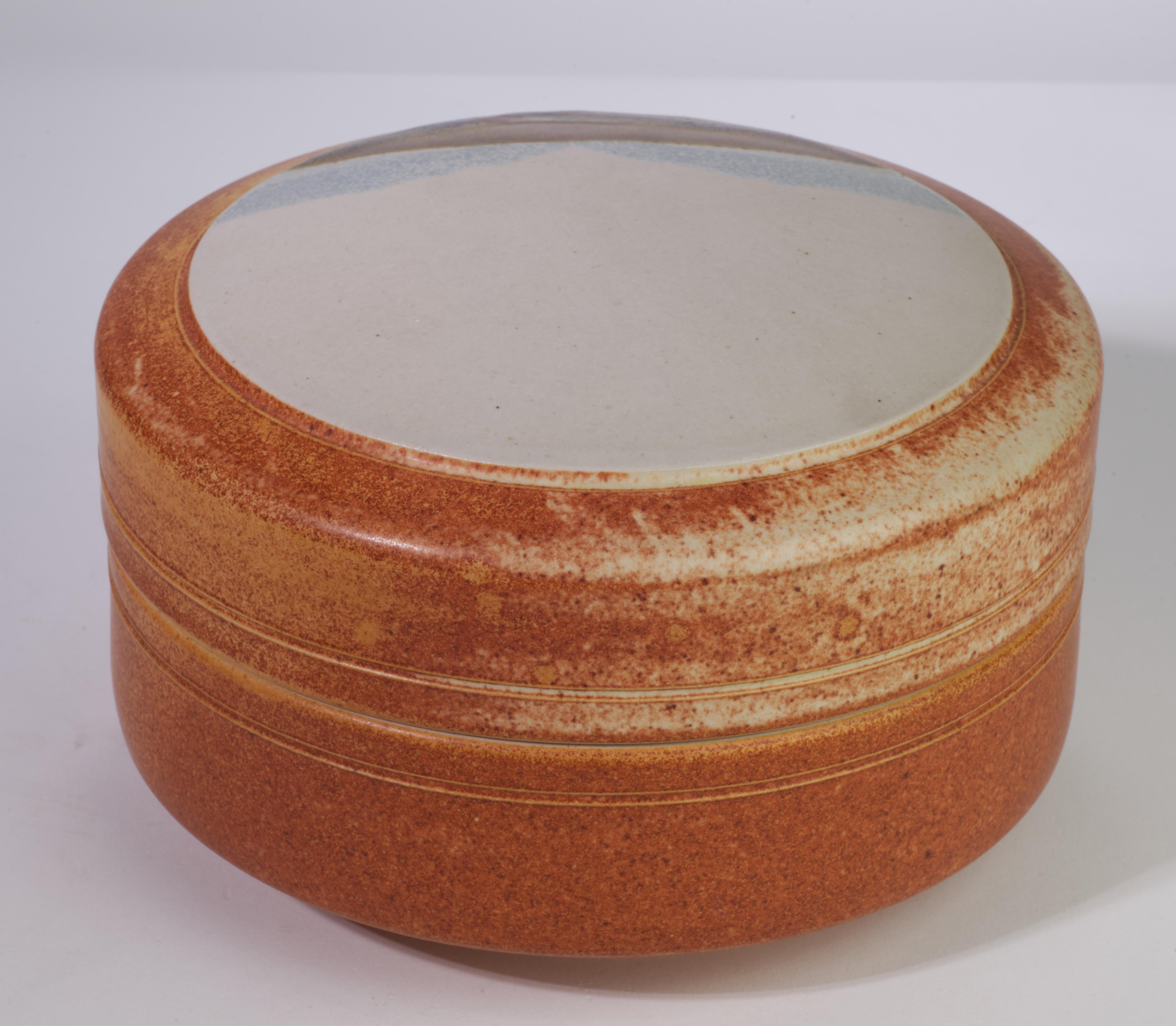 Organico moderno Vaso con coperchio di Rob Wiedmaier, Studio Pottery organico d'arte moderna in vendita