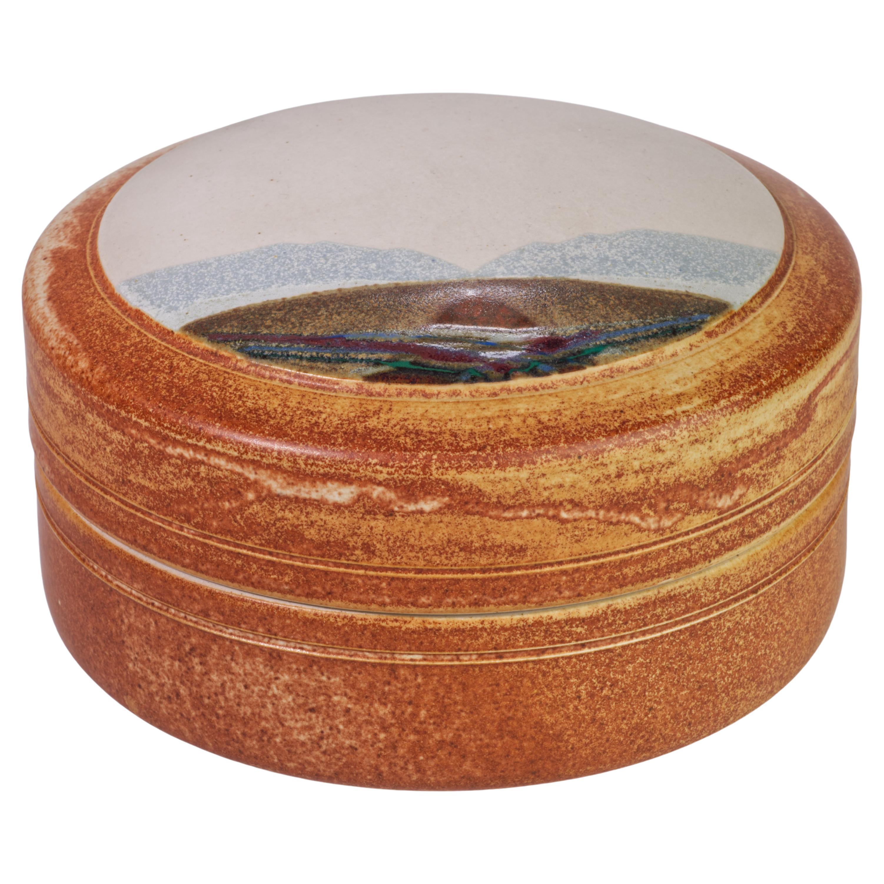 Rob Wiedmaier Jarra con Tapa, Arte Moderno Orgánico Studio Pottery