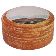 Rob Wiedmaier Lidded Vessel Jar, Organic Modern Art Studio Pottery