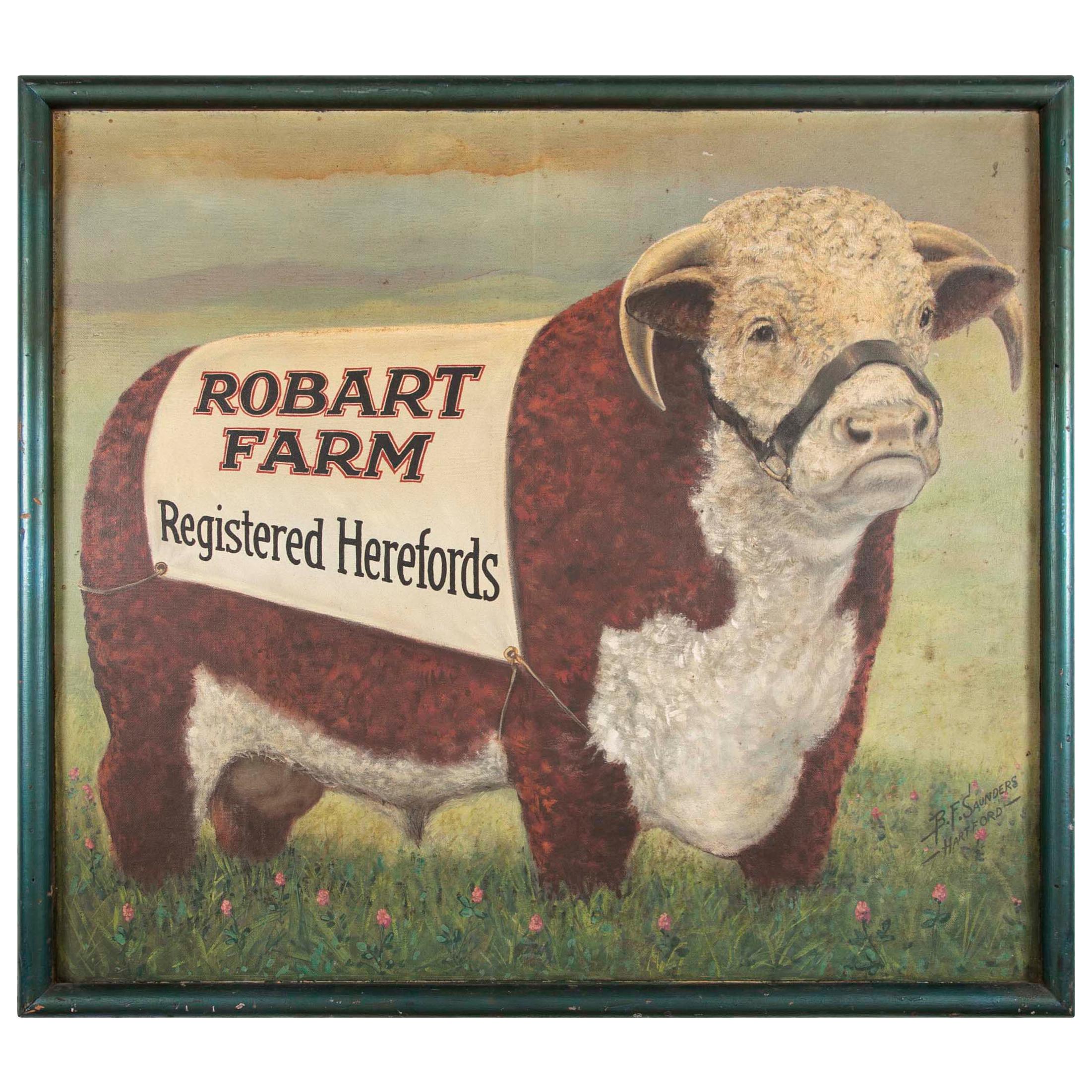 "Robart Farm Registered Herefords" a Monumental Cattle Farm Trad