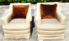 Robb & Stucky Lounge Armchairs Pair