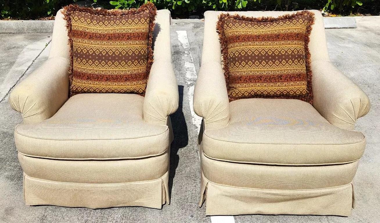 Fine XX secolo Coppia di poltrone da salotto Robb & Stucky in vendita