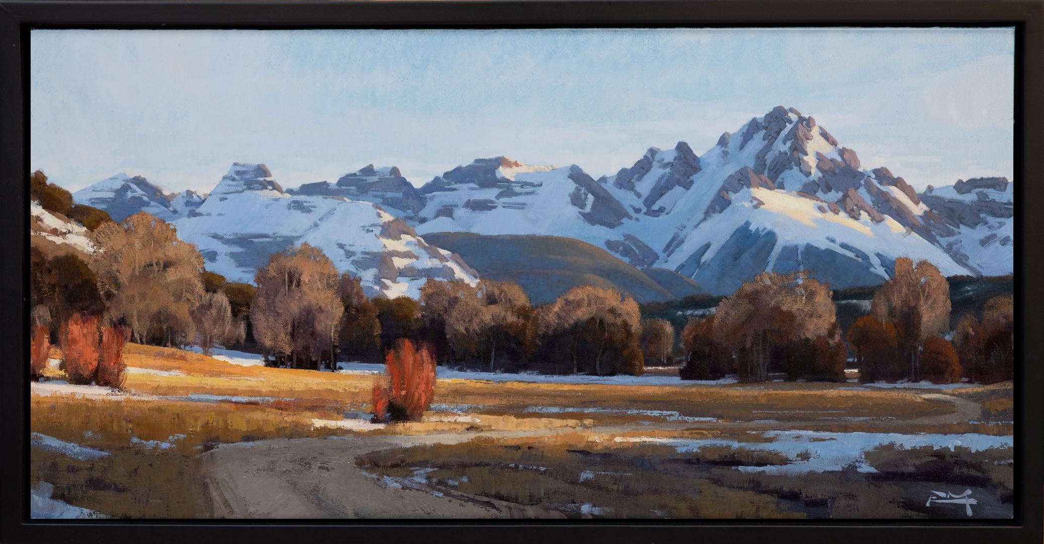 Vor der Dunkelheit – Painting von Robbie Moore