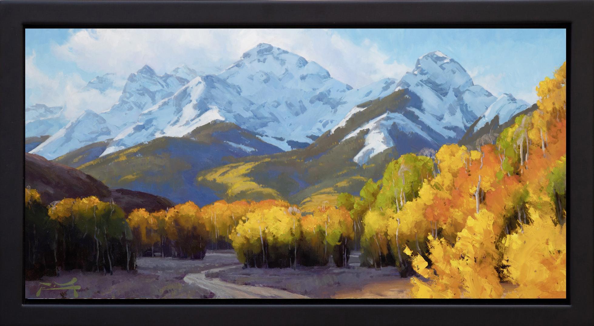 Otoño en las Rocosas - Painting de Robbie Moore