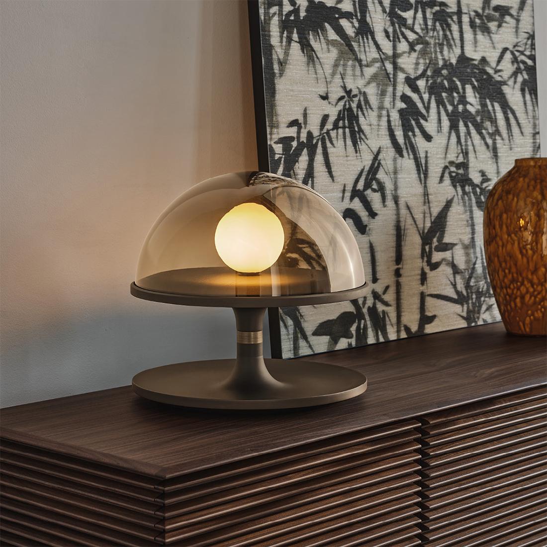 Lampe à poser Robby en noyer en vente 4