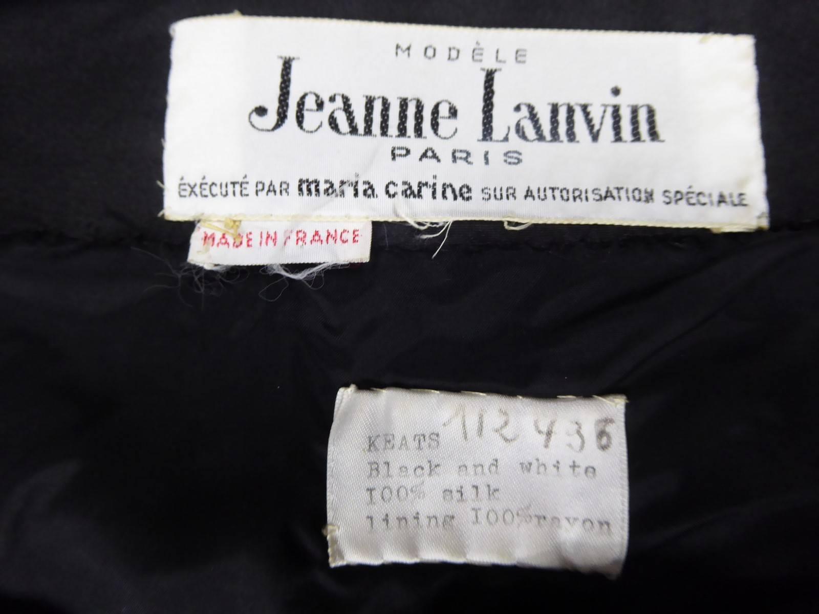 Jeanne Lanvin Haute Couture Dress, 1960 4