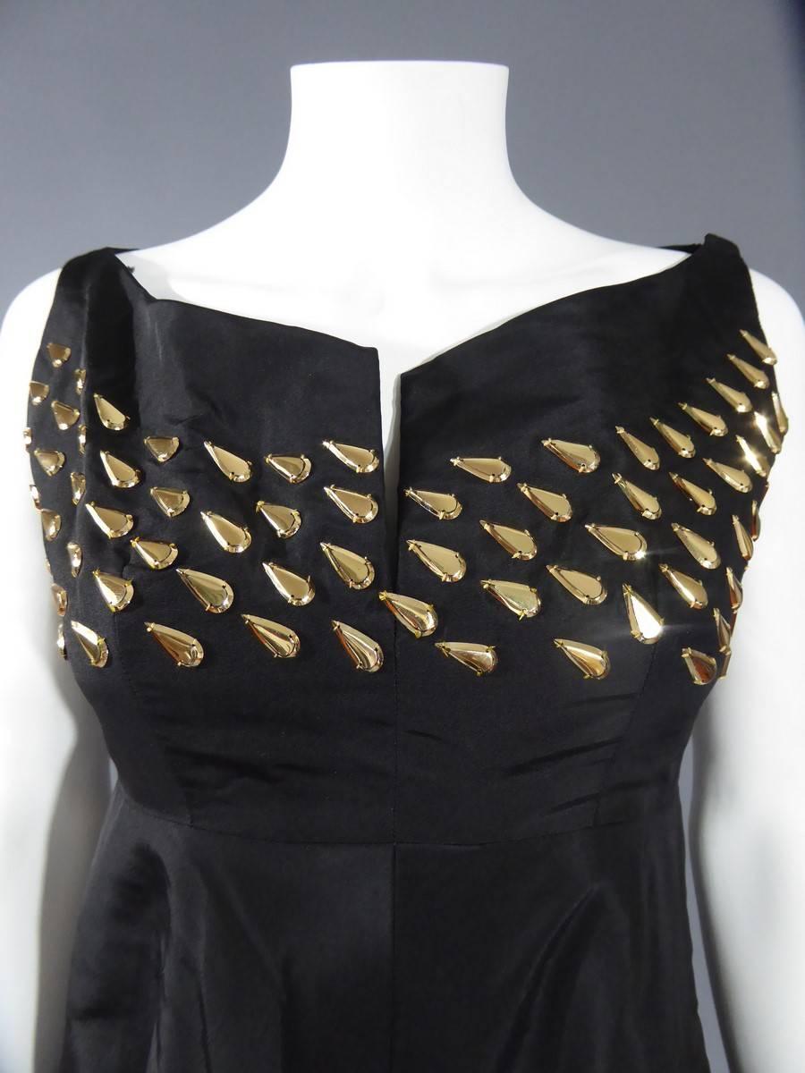 Black Jeanne Lanvin Haute Couture Dress, 1960