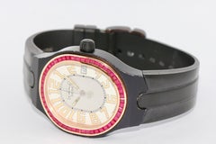 Robergé "Altair" Autoquartz Unisex Wristwatch 18 Karat Gold and Gemstones