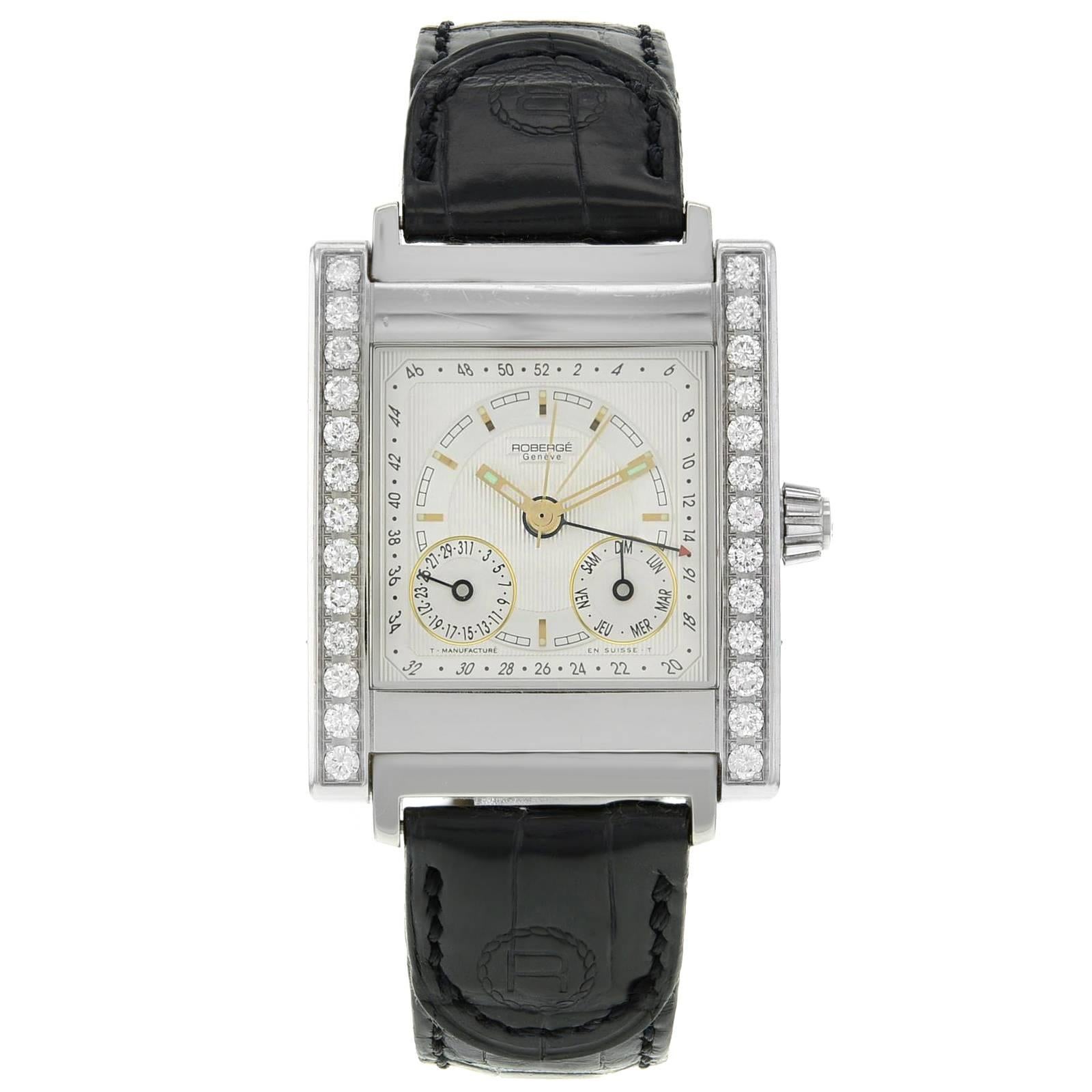 Roberge Pegase Acier 316L Factory Diamonds Steel Automatic Men's Watch