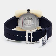 Robergé White Acetate Stainless Colored Crystals Altair Women's Wristwatch 34 mm