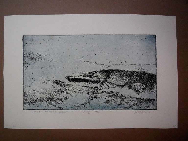 Pike III - Animal Print Grigio di Robert A. Birmelin