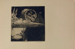 Speedometer, American Modernist Abstract Etching