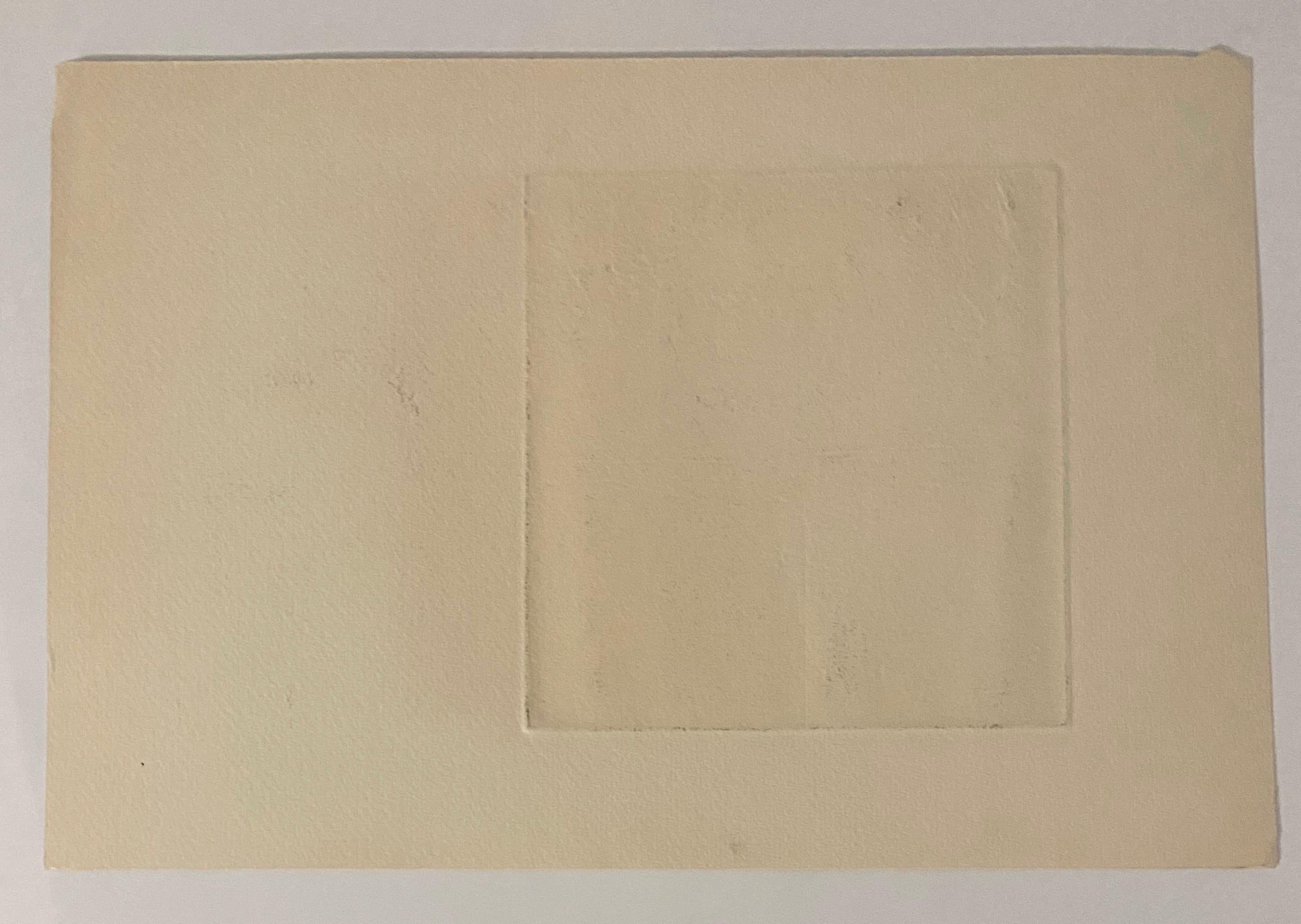 Speedometer, American Modernist Abstract Etching For Sale 1