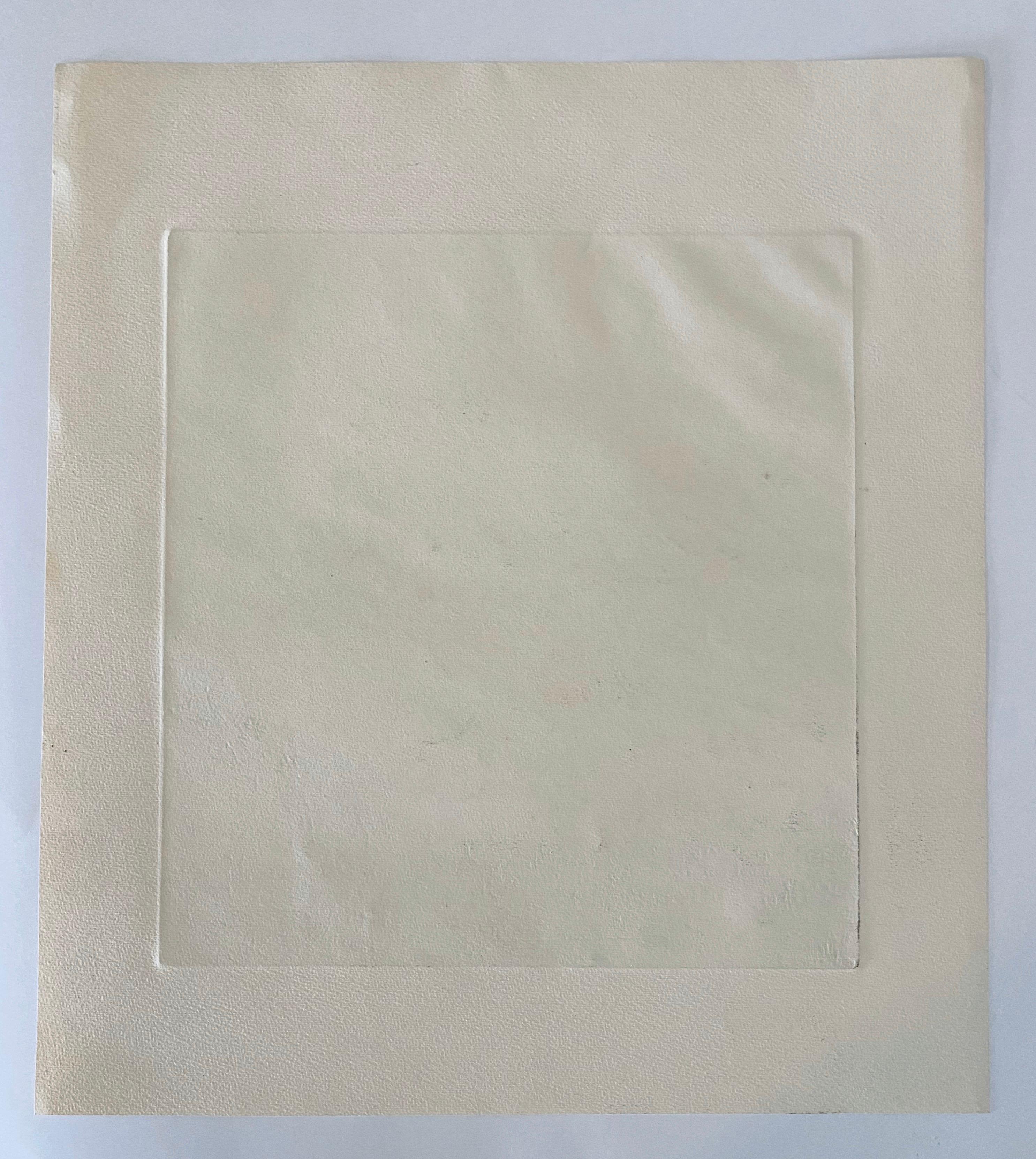 The Burning Tower, American Modernist Abstract Etching For Sale 1