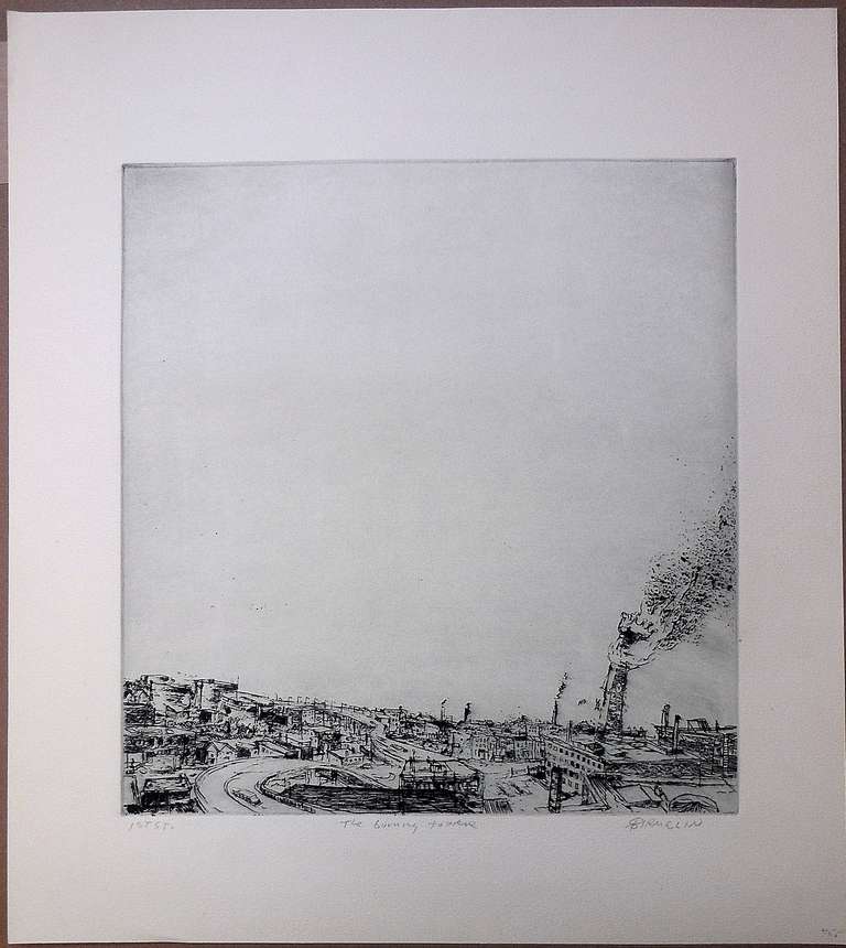 Robert A. Birmelin Landscape Print - The Burning Tower