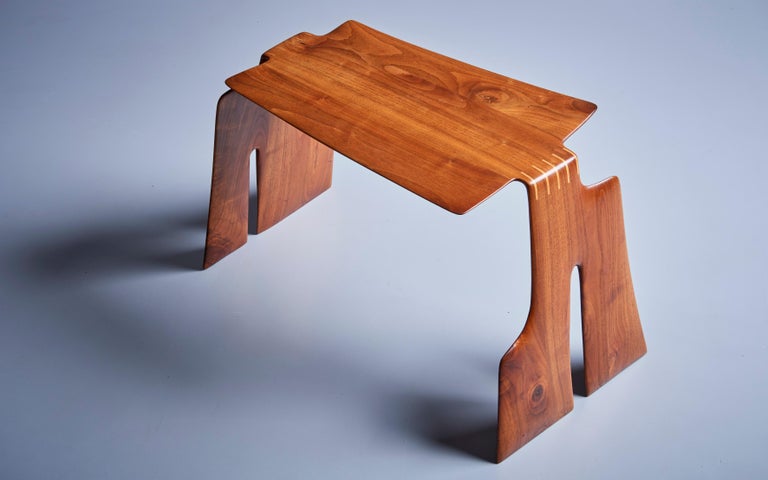 Robert A. Schultz Studio Side Table in Solid Walnut For Sale at 1stDibs