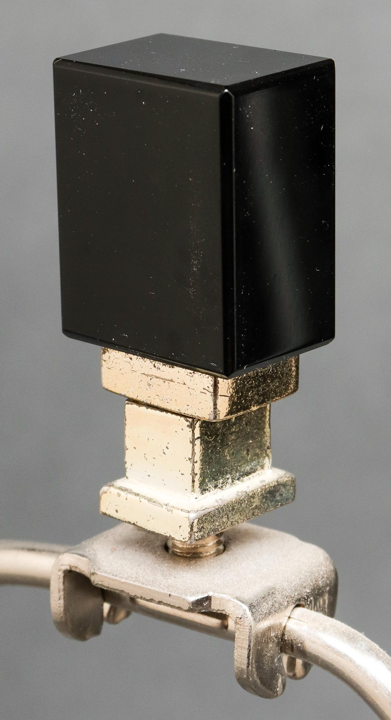 Robert Abbey Modern Black Glass Table Lamp 2