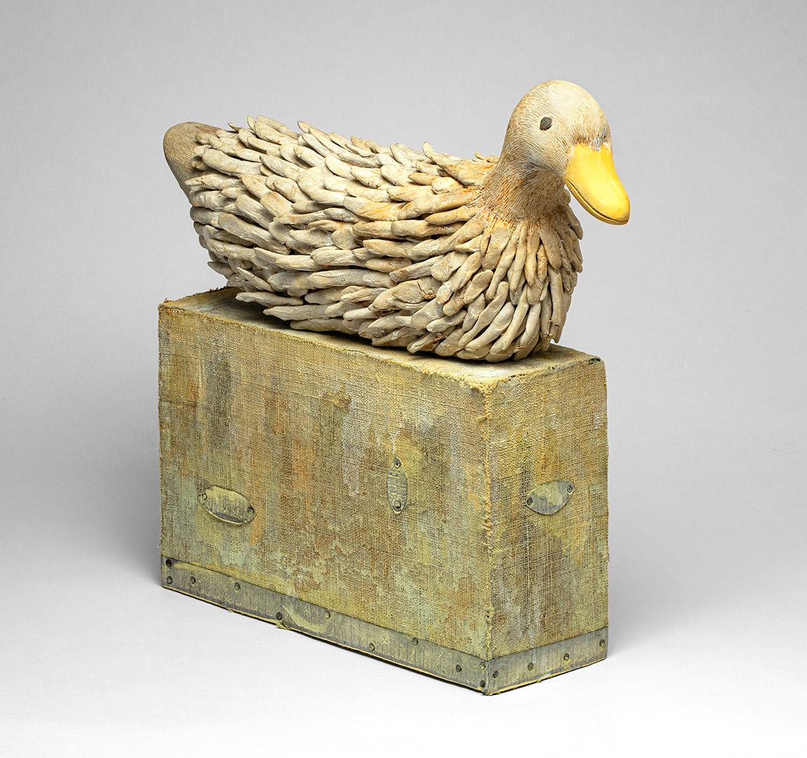 Just Ducky - Sculpture by Robert Adams