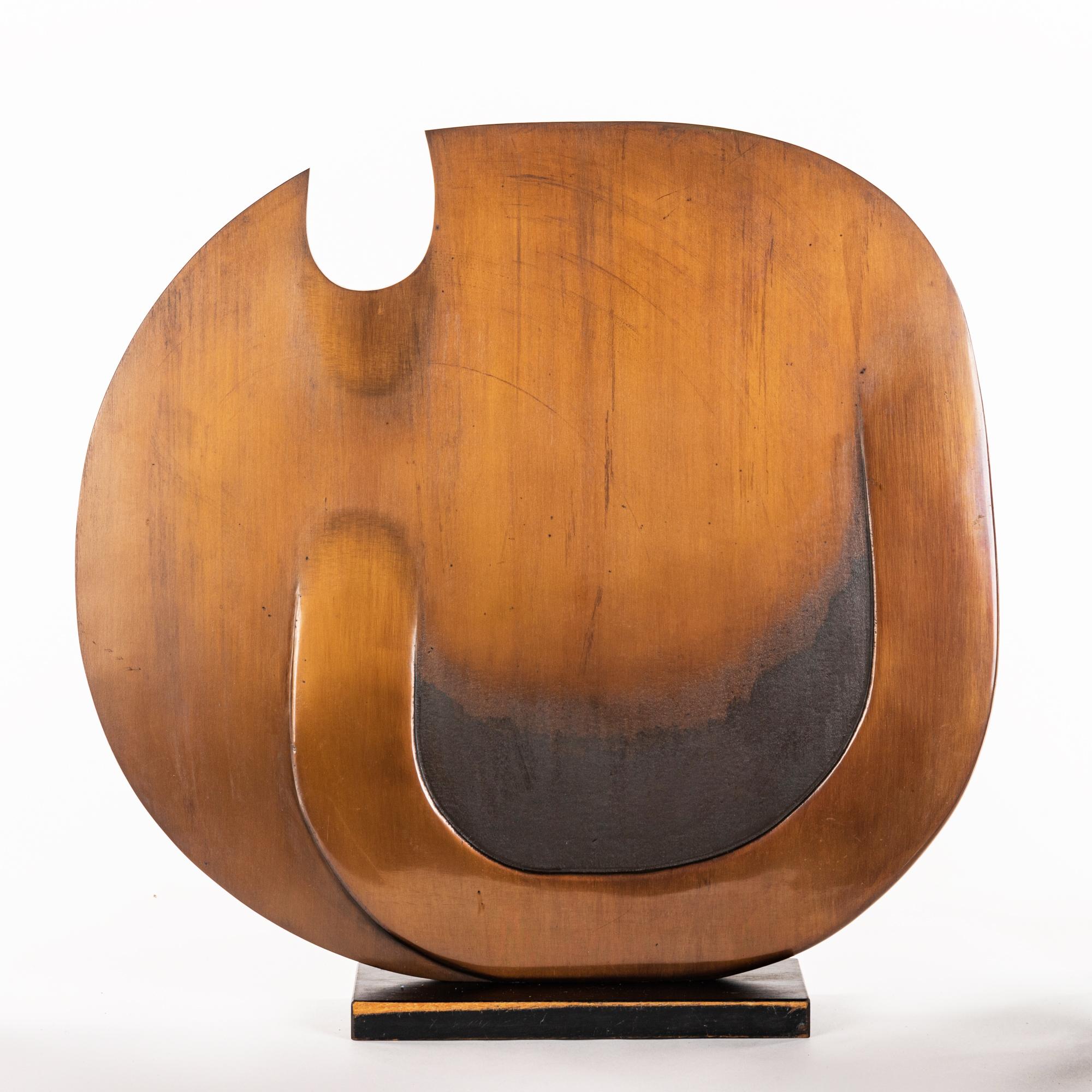 Robert Adams Abstract Sculpture - OVOID VARIATION No.1 1980 (Opus 397)