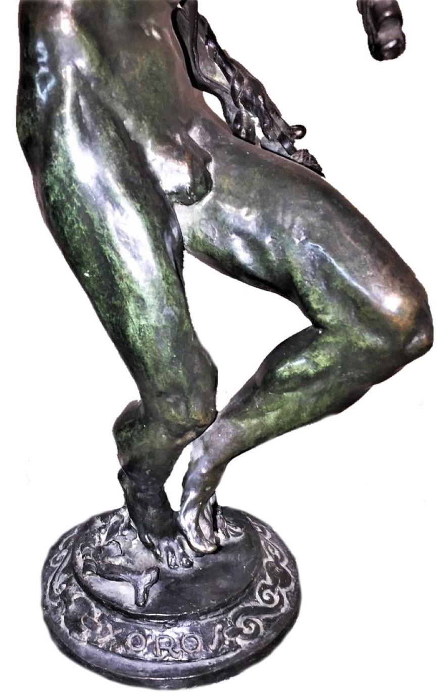 Early 20th Century Robert Aitken, A Dance, American Art Deco Patinated Bronze Sculpture circa 1920s